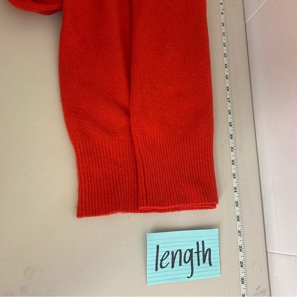 Vintage Hudson Bay Red Lambswool Angora Blend Cowl Neck Sweater Size S/P - Picture 7 of 10